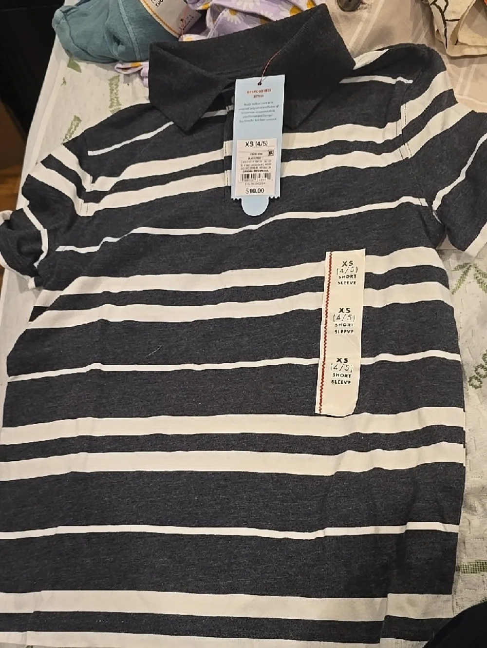 ❤️10/$40 New Striped Polo Tee